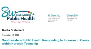 SWPH: Increase in Cases in Norwich Township (PDF)