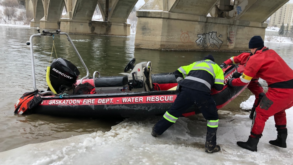 Saskatoon Fire water rescue