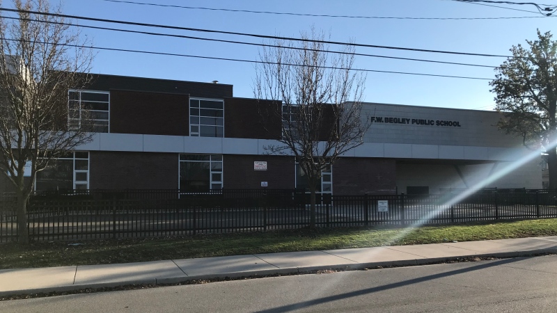 Begley Public School in Windsor, Ont., on Monday, Nov. 16, 2020. (Angelo Aversa / CTV Windsor)