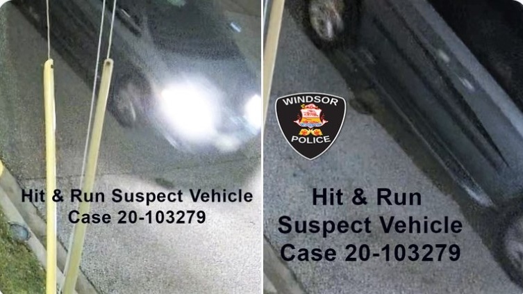 Windsor police have released updated photos after a fatal hit-and-run crash. (Courtesy Windsor police)