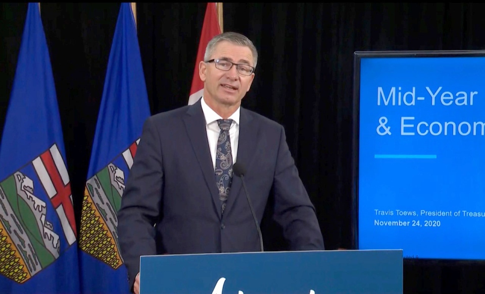 Travis Toews Alberta finance minister