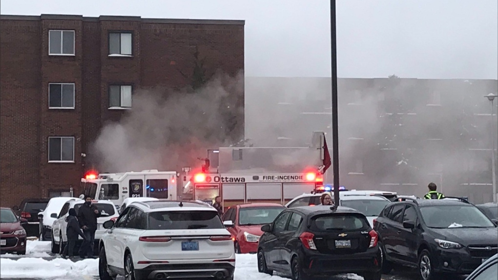 Fire on Baseline Rd. in Ottawa