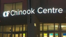 Police officers were called in to disperse large crowds at Calgary's Chinook Centre on Friday evening, the same day that the provincial government's capacity limits came into effect. (File)