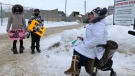 Protesters outside the Saskatoon Correctional Centre on Dec. 1, 2020. (Pat McKay/CTV Saskatoon)
