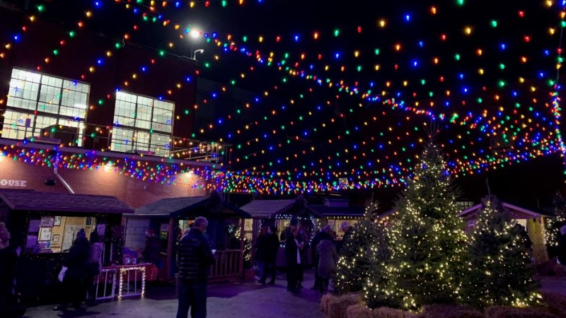 Christmas Market at 100 Kellogg Lane in London, Ont. on Dec. 4, 2020. (Taylor Choma/CTV London)