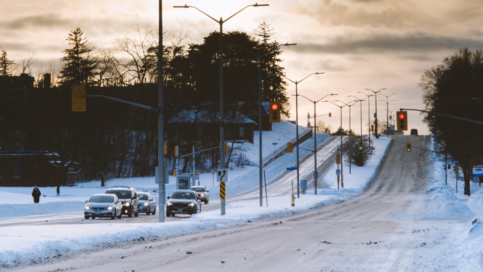 Snowy streets of Ottawa
