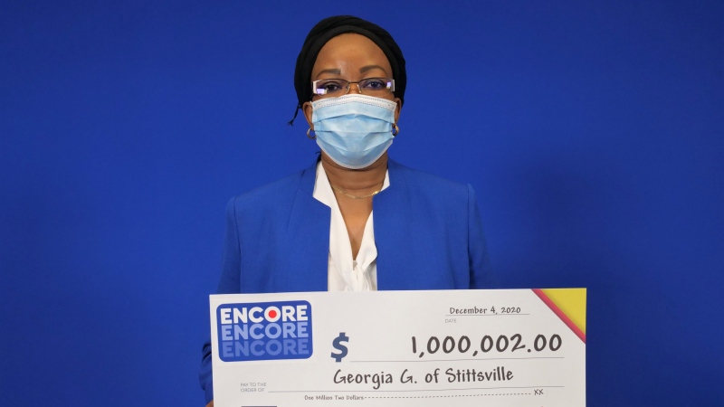 Georgia Gabriel-John won $1 million on an Encore pick with a recent Lotto Max ticket. (Photo submitted by OLG)