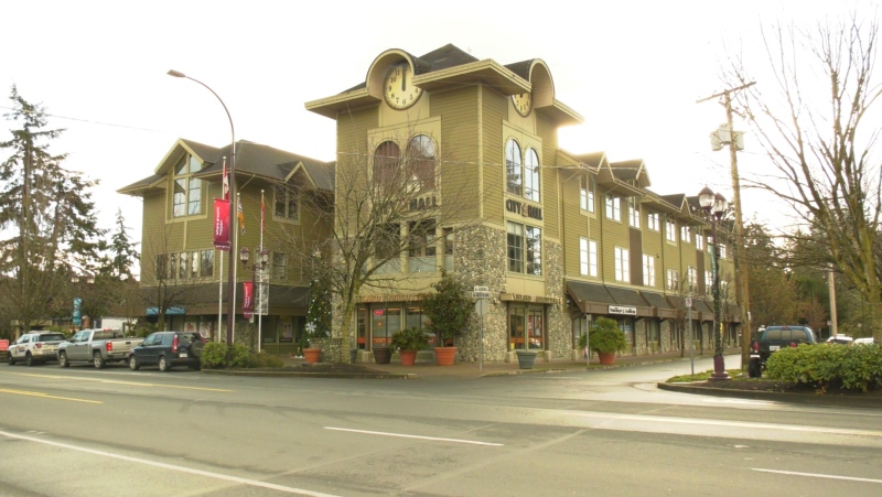 Langford City Hall on Goldstream Avenue in Langford, B.C. (CTV News)