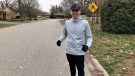 Tillsonburg resident George Papadakos will run a marathon every day in January to raise funds for the Alzheimer’s Society. (Sean Irvine CTV News)
