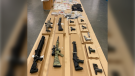 20 firearms and roughly $30 million worth of concentrated fentanyl was seized in Victoria and the Lower Mainland after an investigation was launched by VicPD this summer: (Victoria Police)
