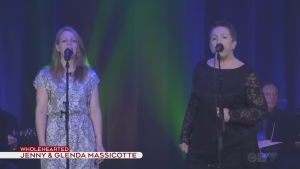 Jenny and Glenda Massicotte perform Hole Hearted