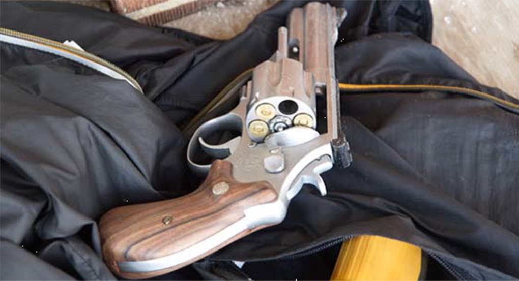 Revolver seized