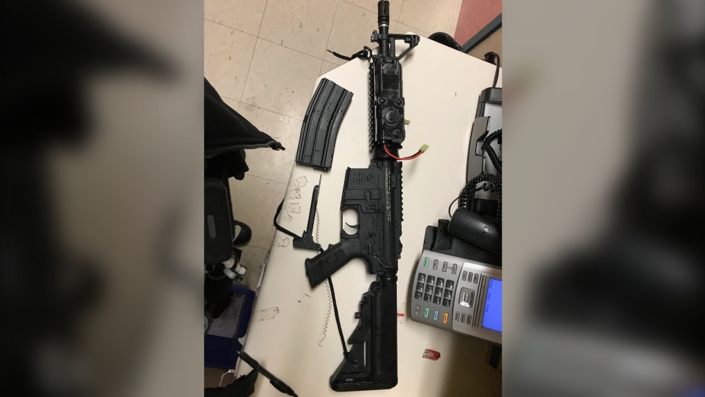 C8 rifle Sudbury police arrest
