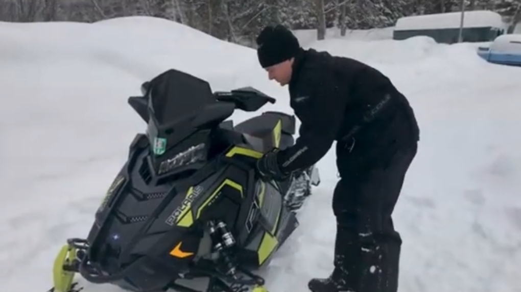 Snowmobiler North Bay