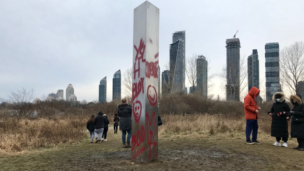 Monolith vandalism Toronto