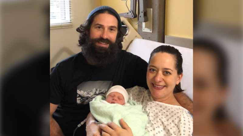 The as-yet-unnamed female child was born to Catherine Harrison and Darcy Doberstein and weighed seven pounds, four ounces at birth. (B.C. Provincial Health Services Agency)