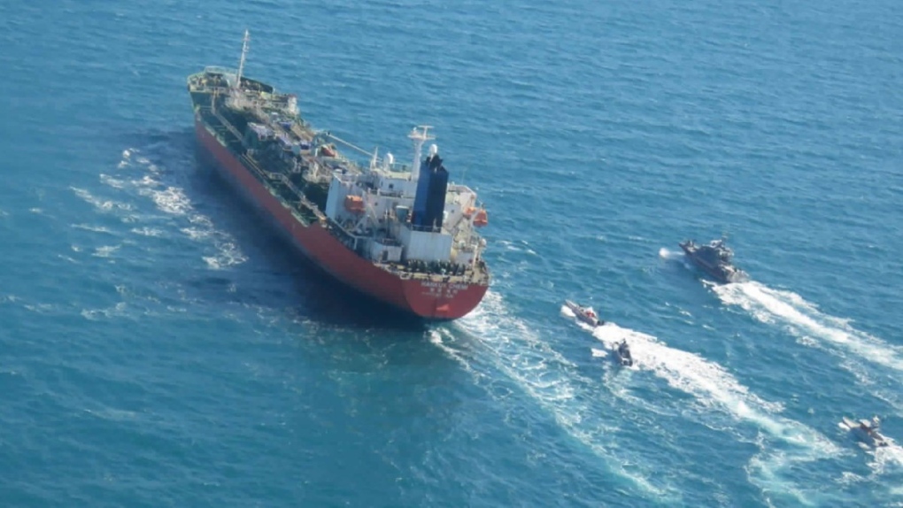 A seized South Korean-flagged tanker