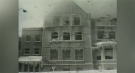 Crews battle a fire at the downtown London, Ont. YMCA on Jan. 4, 1981. (CTV News London Archives)