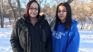 Sylvia McKay-Tuckanow (left) and Erika Bellegarde (right) are speaking out about concerns of inmate health care at the Regina Correctional Centre. (Cally Stephanow / CTV News Regina)