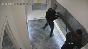 A mail theft in Burnaby was caught on camera. (RCMP handout)