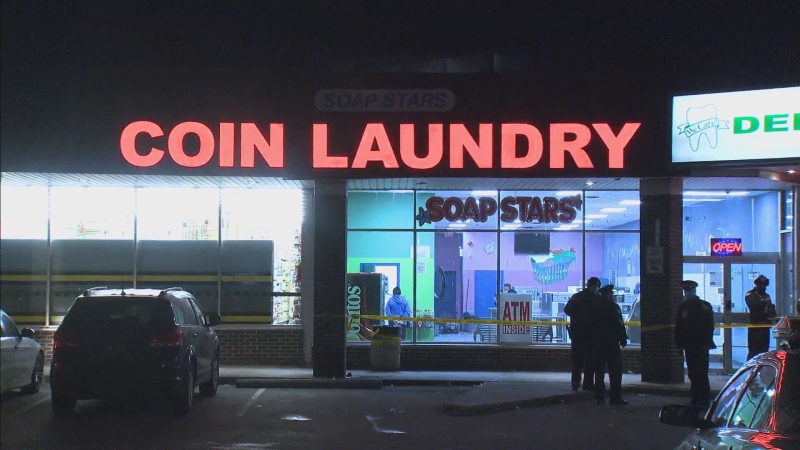 Police are investigating a stabbing in a laundromat in Etobicoke. 