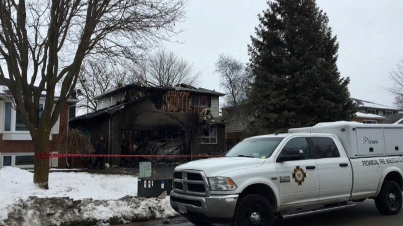 A man was found dead following a house fire in Kewsick, Ont. on Sunday, January 10, 2021 (Ontario Fire Marshal)