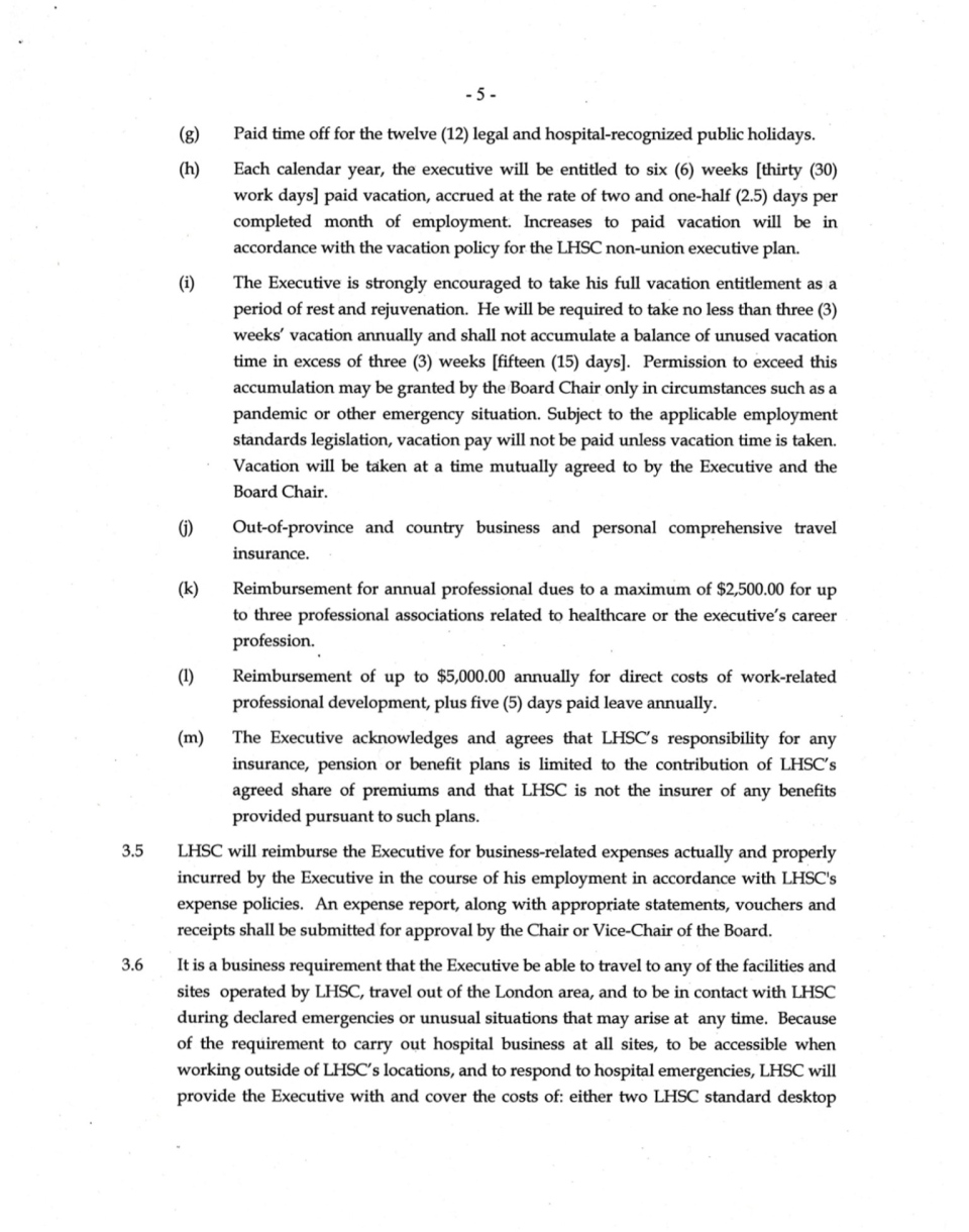 Dr. Paul Woods Contract Page 6