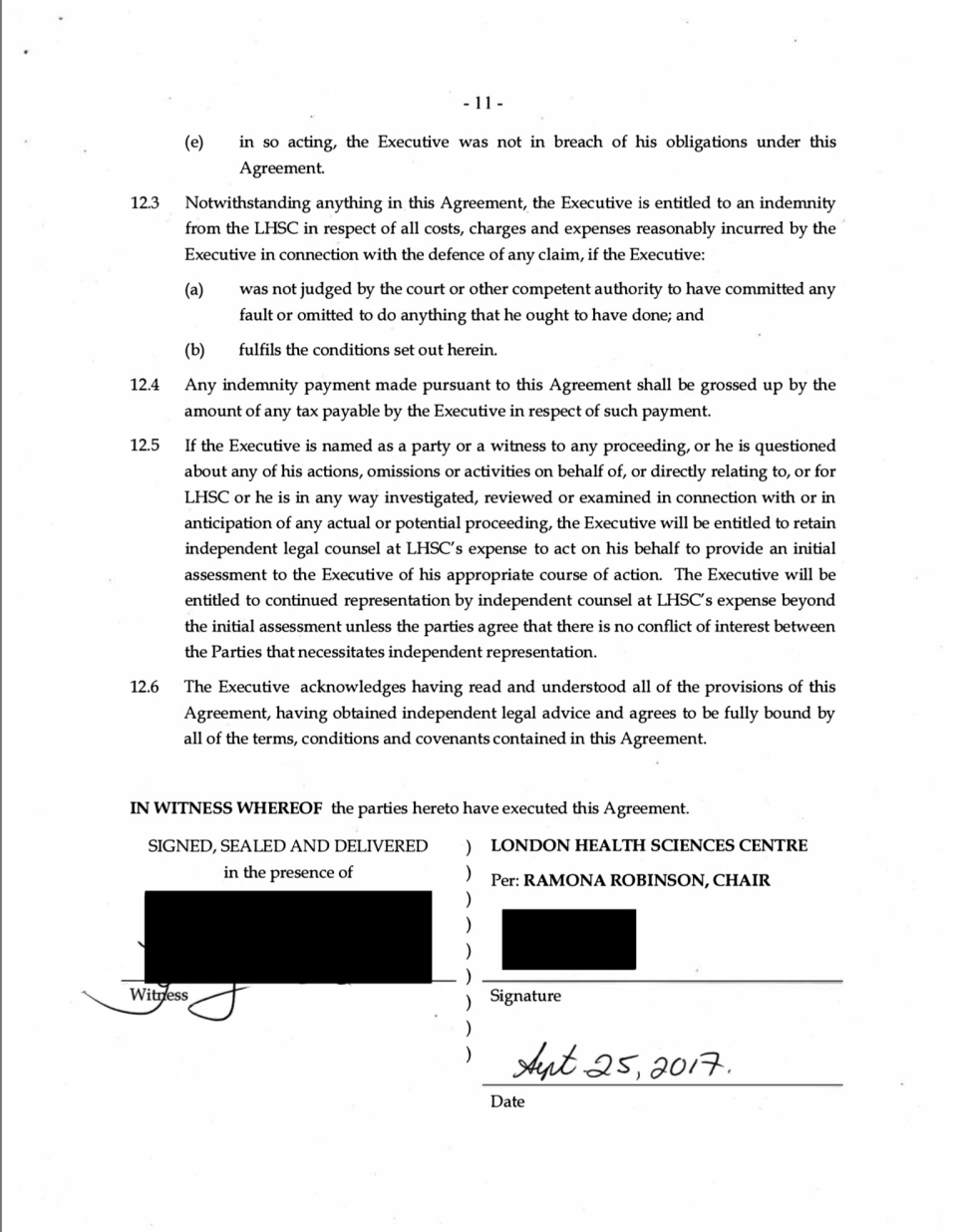 Dr. Paul Woods Contract Page 12