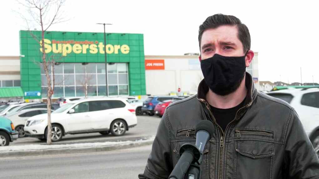 Superstore shopper Calgary mask