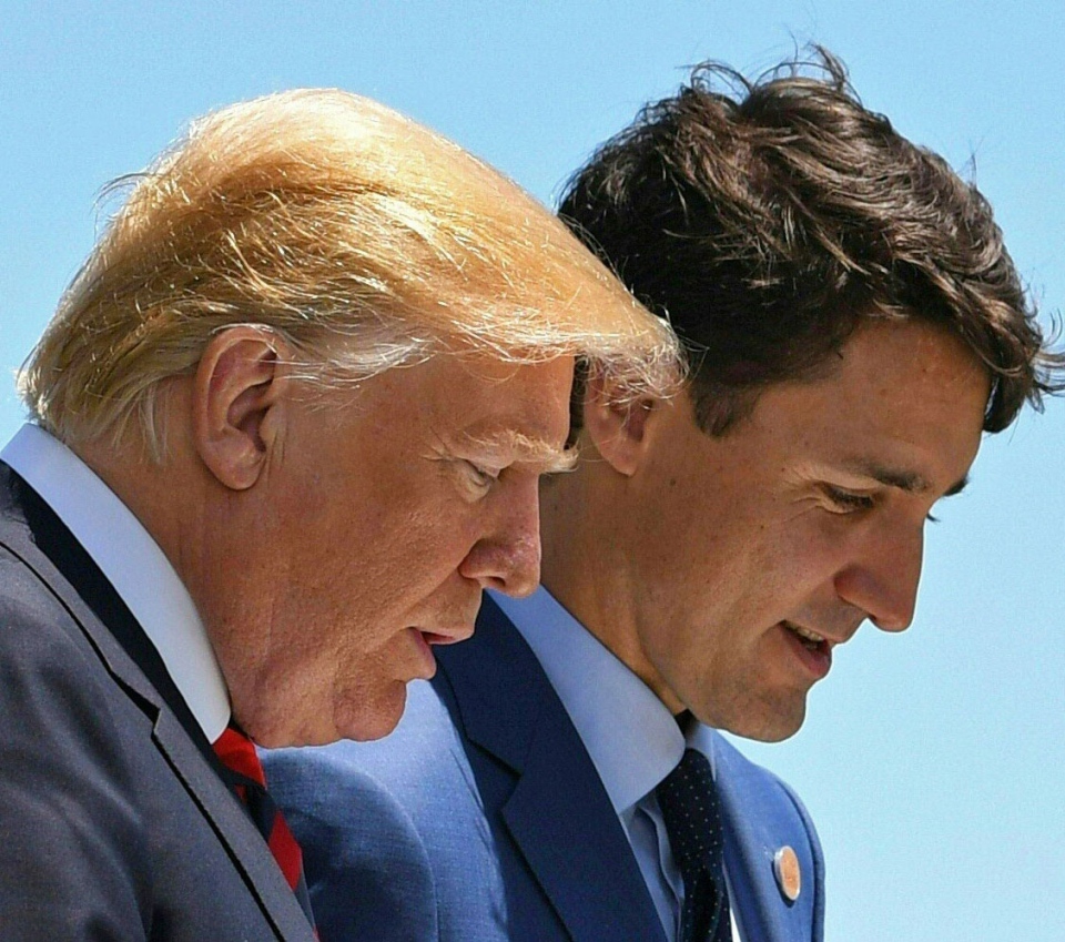 Trudeau and Trump at the G7