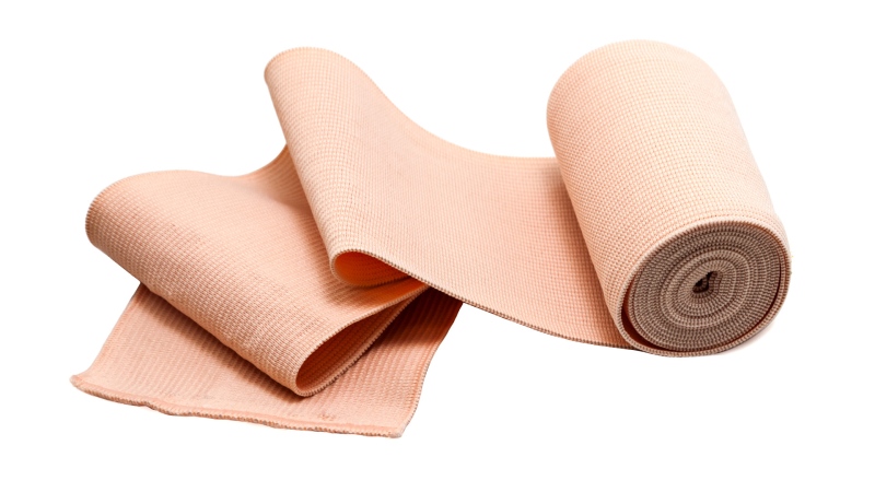 A Tensor bandage is seen in a stock image from Shutterstock. 
