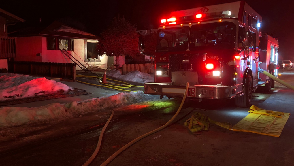 Bowness, house fire, 46 Ave NW