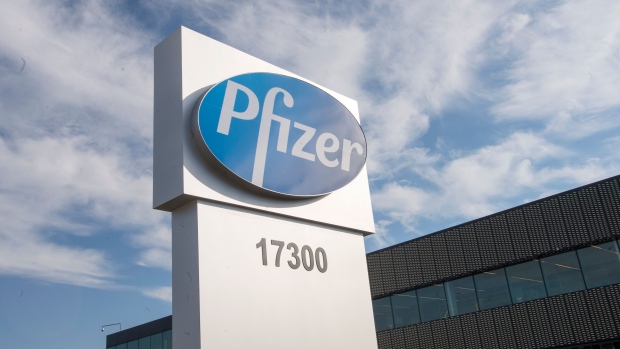 The corporate headquarters of Pfizer Canada are seen Monday, November 9, 2020 in Montreal.THE CANADIAN PRESS/Ryan Remiorz