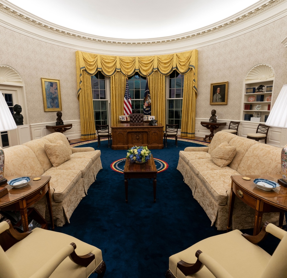 New look Oval Office