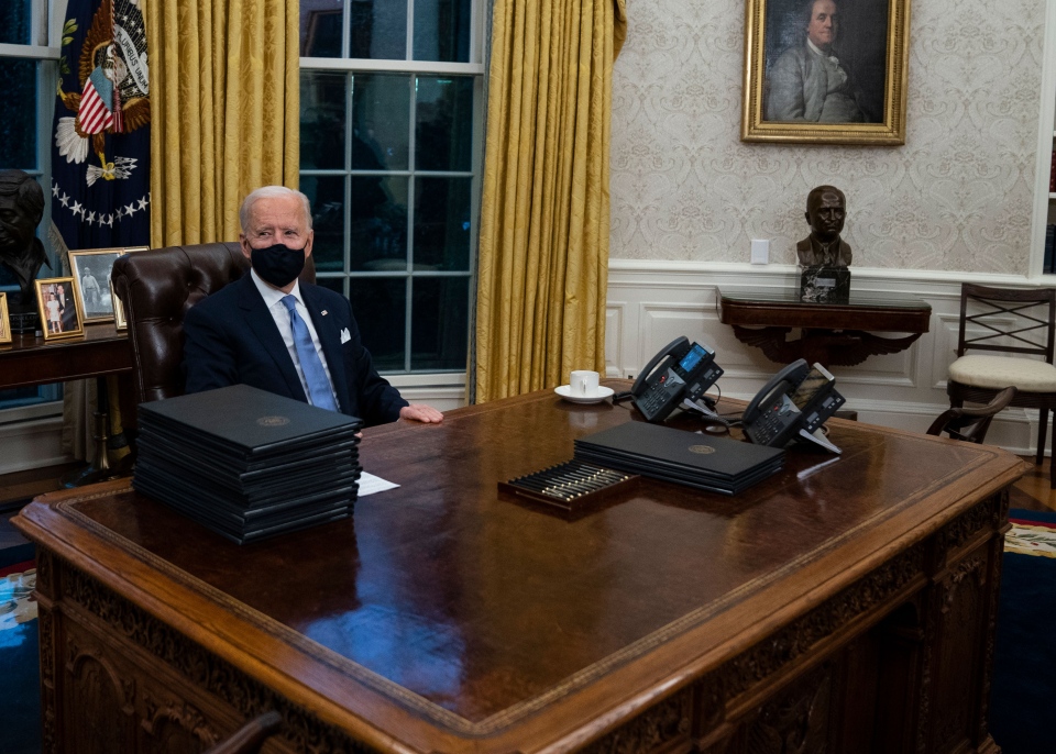 U.S. President Joe Biden in the Oval Office