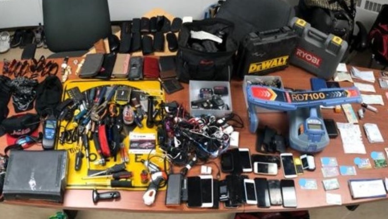 OPP seize $70,000 worth of stolen items on Jan. 8, 2021 following an alleged crime spree by two suspects. (Supplied)