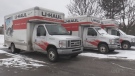 U-Haul moving truck parked in Barrie on Jan. 21, 2021 (Roger Klein/CTV News)