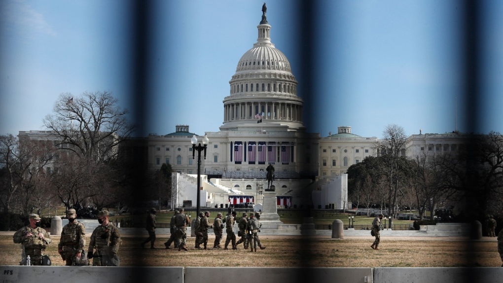 National Guard troops deployed at the U.S. Capitol