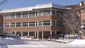Roberta Place Long-Term Care Home in Barrie, Ont. on Saturday, January 23, 2021 (Don Wright/CTV News)