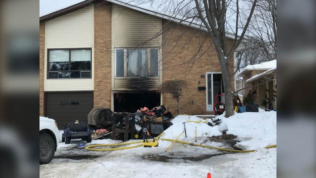 Duplex fire on Kodiak Crescent North Bay Jan. 24