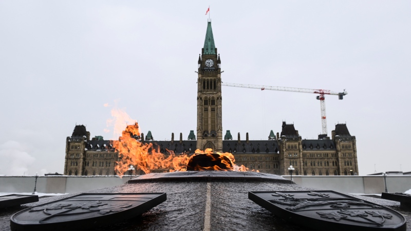 The Peace Tower is pictured on Parliament Hill in Ottawa on Monday, Jan. 25, 2021, as lawmakers return to the House of Commons following the winter break. THE CANADIAN PRESS/Sean Kilpatrick
