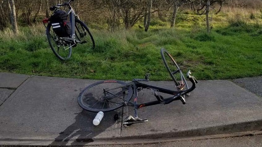 cyclist crash