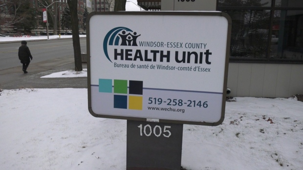 The Windsor-Essex County Health Unit in Windsor, Ont.,on Monday, Jan. 25, 2021. (Chris Campbell / CTV Windsor)