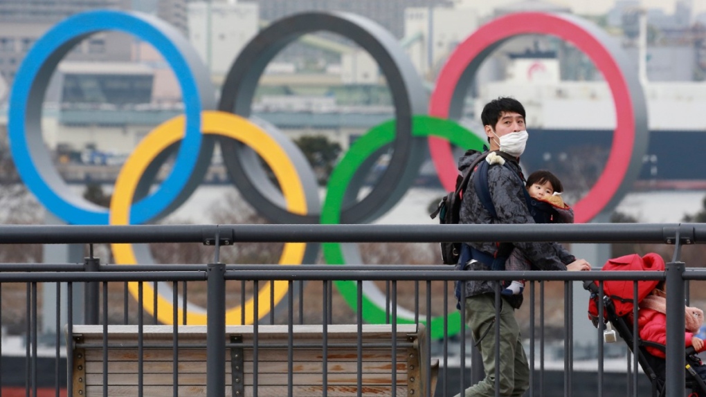 Olympic rings seen in Tokyo