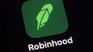 The Robinhood app on a smartphone in New York, on Dec. 17, 2020. (Patrick Sison / AP)