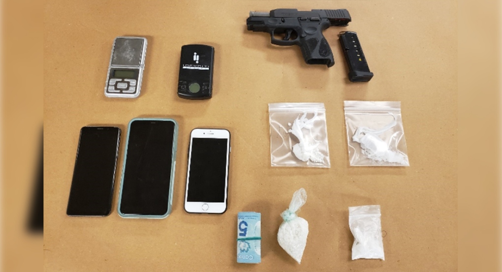 Gun and drugs seized