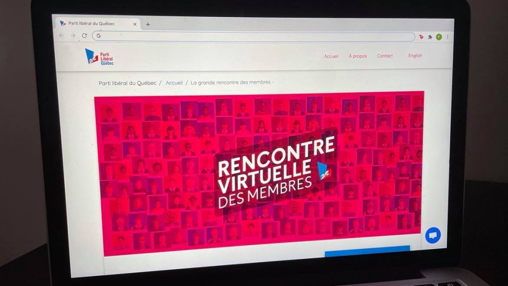 Liberal Party of Quebec virtual conference