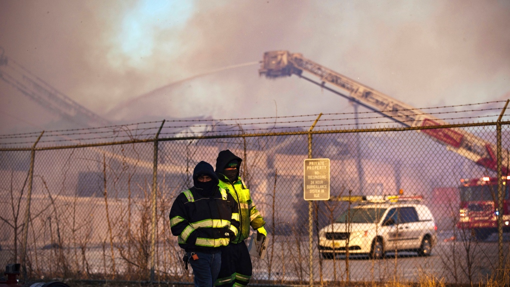 Recycling Plant Fire