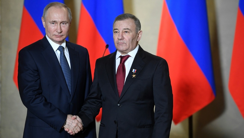 Vladimir Putin and Arkady Rotenberg afp