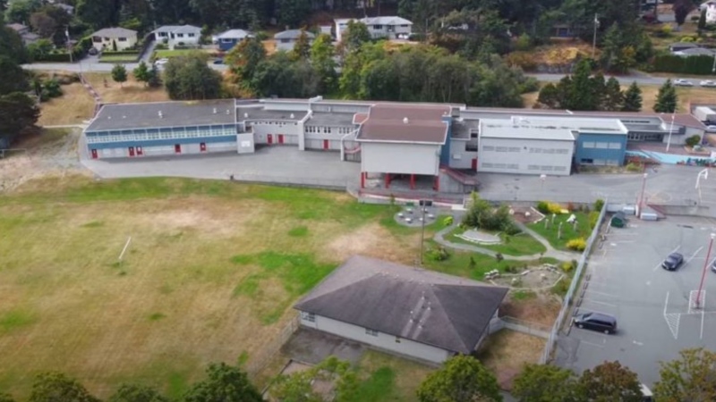 View Royal Elementary School is seen in this aerial photo from the school's website.